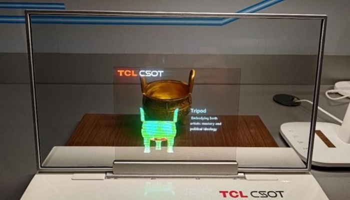 TCL CSOT 8.42-inch Micro LED transparent display